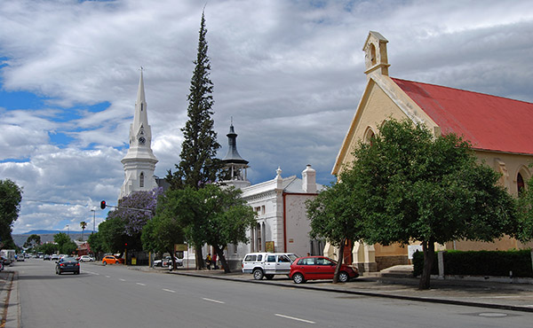 Donkin Street runs through the historical centre of Beaufort West