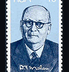 1974 Postage Stamp of DF Malan