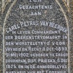 Gravestone of Commandant Carel van Heerden in the Aberdeen Cemetery