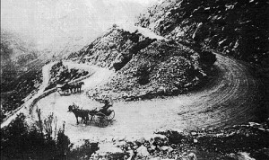 Horse and Carriage on Swartberg Pass in the 1880s