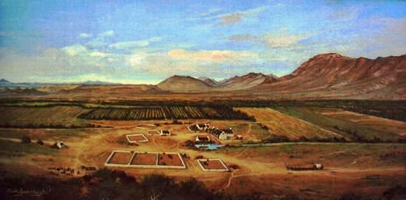 Queeckvalleij Farm painted by Robert Gordon in 1778