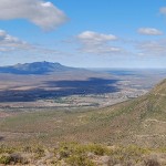 Long view from Spandau Kop towards distant Pearston