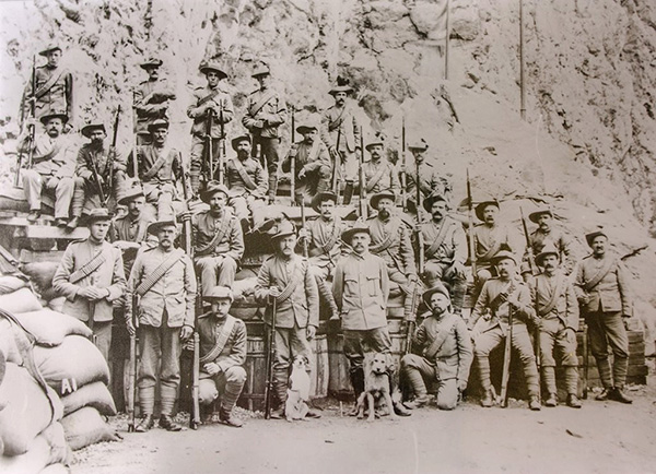British Troops Garrison Toorwaterspoort west of Willowmore during the 2nd Anglo Boer War