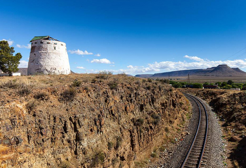 Noupoort block house and the Railway Line to Colesberg