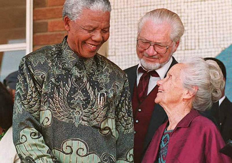 President Nelson Mandela, Carel Boshoff & Betsie Verwoerd at Orania