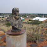 Bust of President Paul Kruger on Monument Hill in Orania