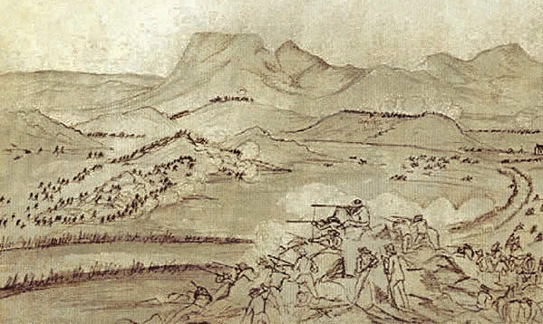 Sketch of the Battle of Boomplaats