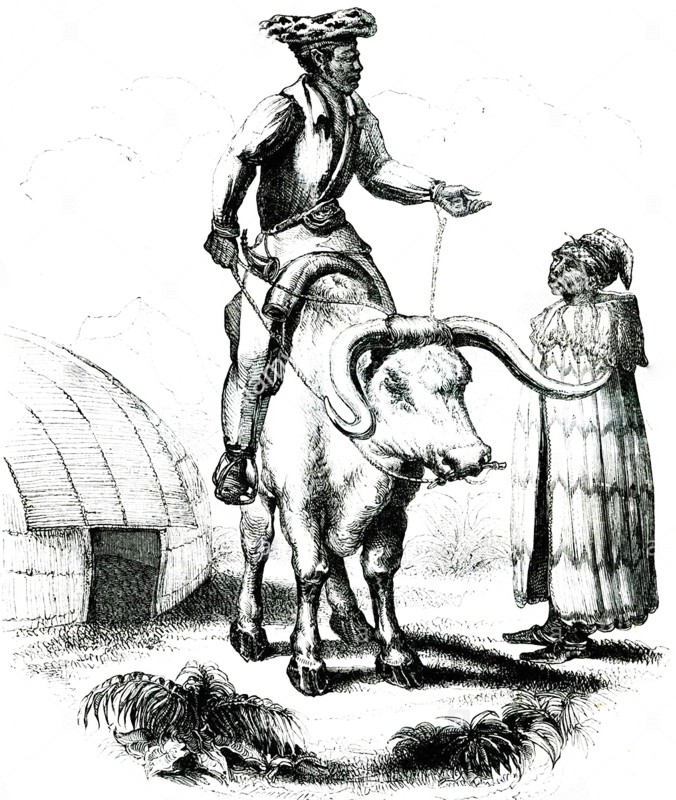 Early engraving of the Koranna People